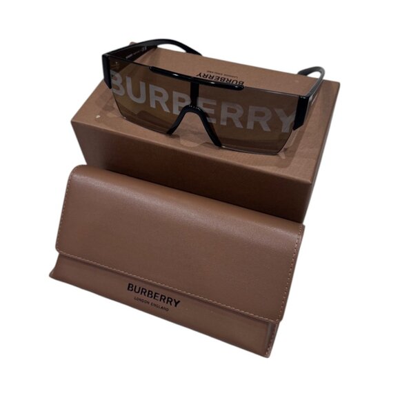 NEW Burberry Logo sunglasses Authentic with box - Unisex - Picture 1 of 11